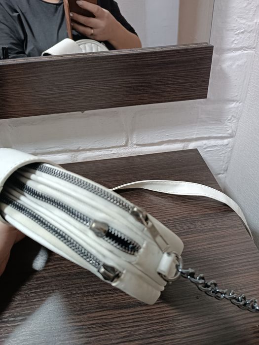 Сумка біла клатч