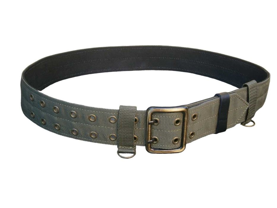 Ремінь офіцерський польовий олива стропа + шкіра 115 см