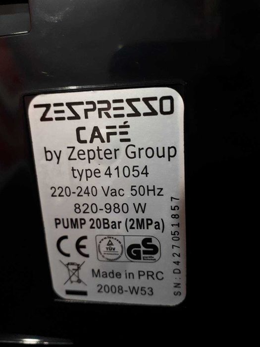Капсульная кофеварка Zepter Zespresso CAFE