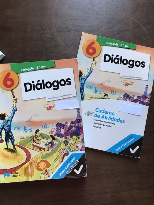 Manuais escolares de várias disciplinas 6°ano