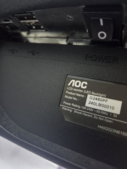 Monitor AOC 2460PF 24" 144hz