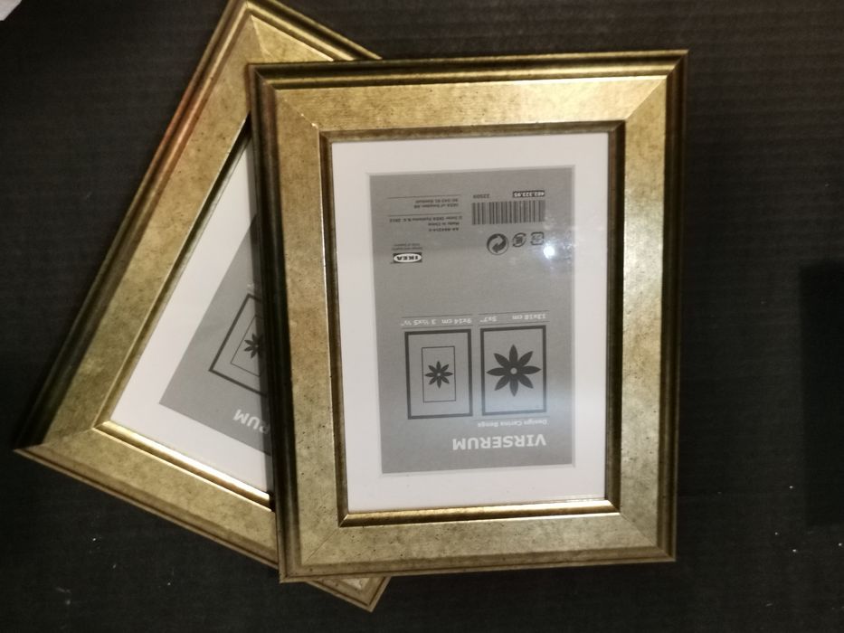 2 molduras douradas 13x18