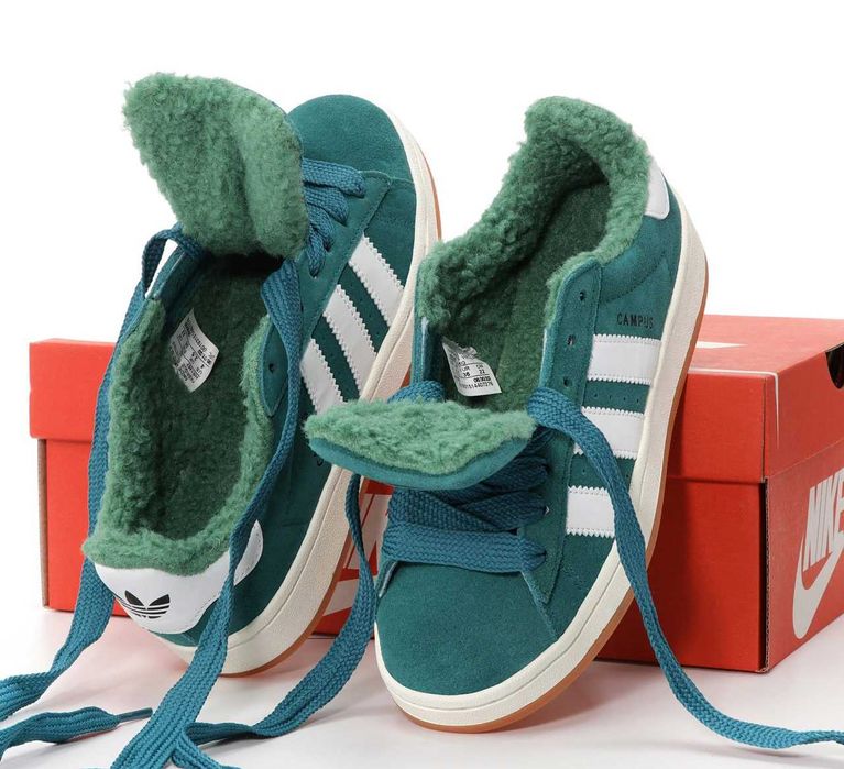 Зимові Жіночі Кросівки Adidas Campus (Хутро)36-41 (Без Предоплати)