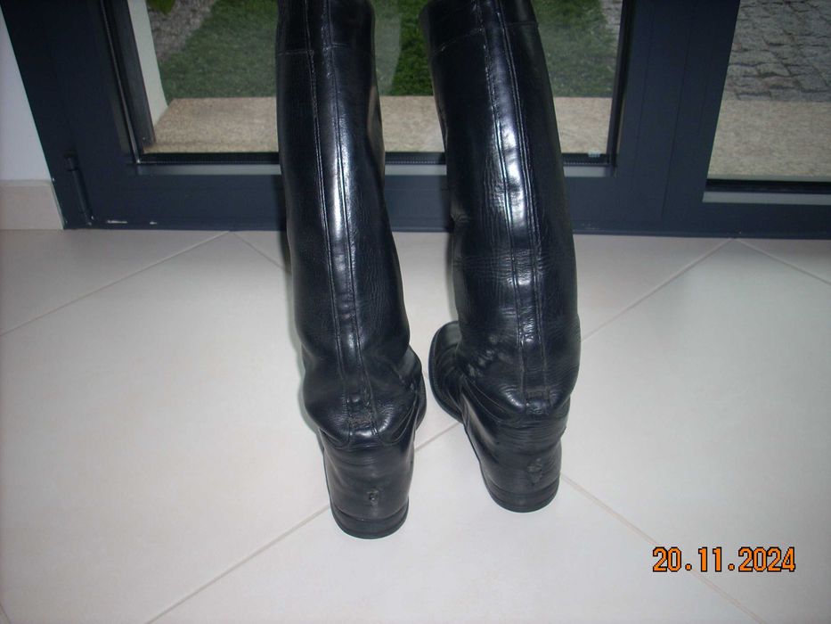 botas equitação cabedal