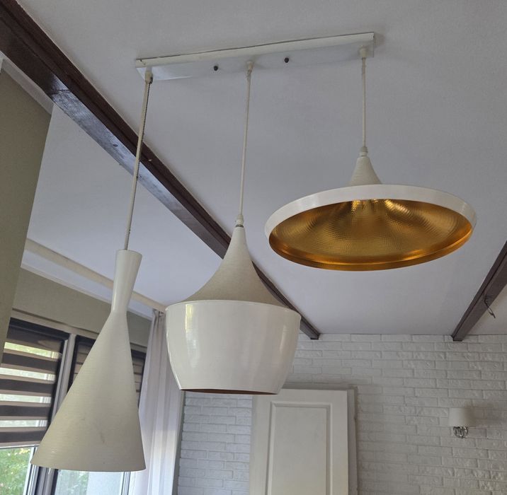 Potrójna Lampa Wisząca Loft  Biała  FOGGI