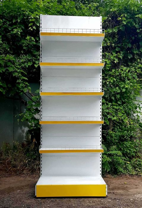 Торговый стеллаж витрина односторонний пристеновой модерн бу