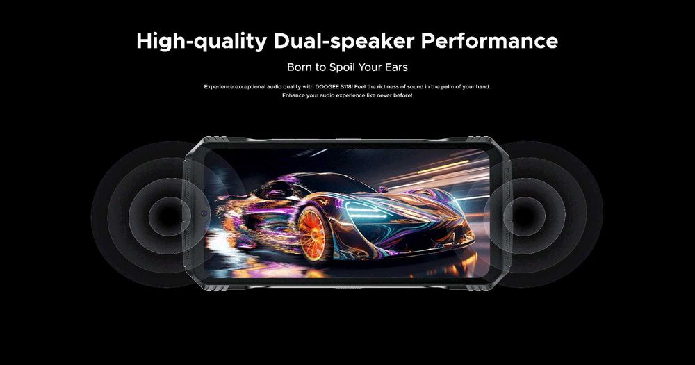 DOOGEE S118, 20/512 Gb, 50/12NV/8/32Mp 10800мАч, G99, 6,59" стерео