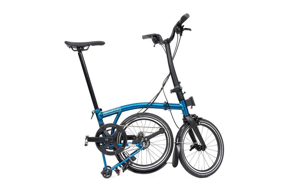 Rower składany Brompton P Line M4L Pacific Lacquer, Tytan, Carbon. Raty 0%.