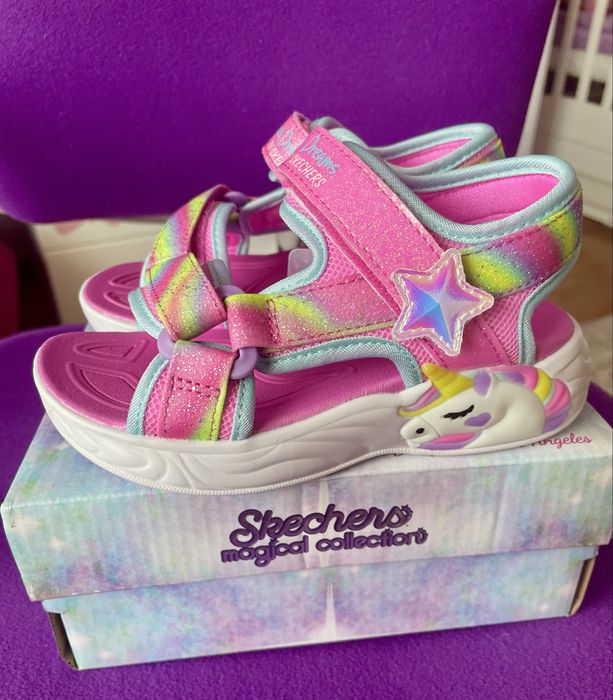 Нові светящиеся босоножки сандали Skechers 25 розмір