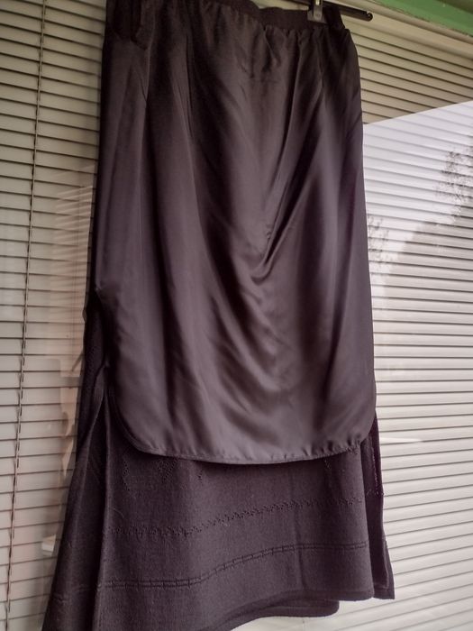 garsonka damska nowa czarna XXL ażurowa włóczka akrylowa