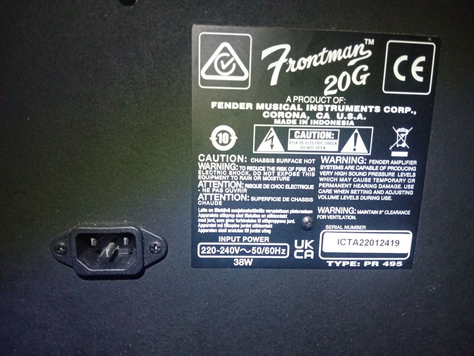 Pack Guitarra eletrica fender com Amplificador Frontman.