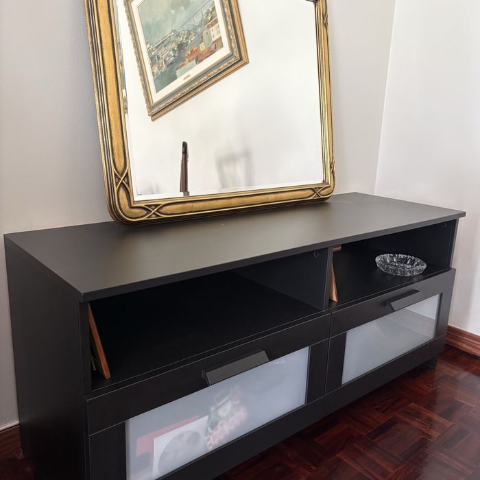 Movel de TV Ikea Brimnes Preto