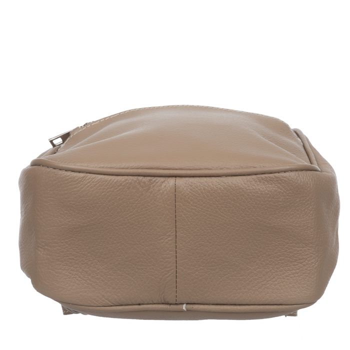 VERA PELLE plecak damski skórzany elegancki klasyczny V565 granatowy