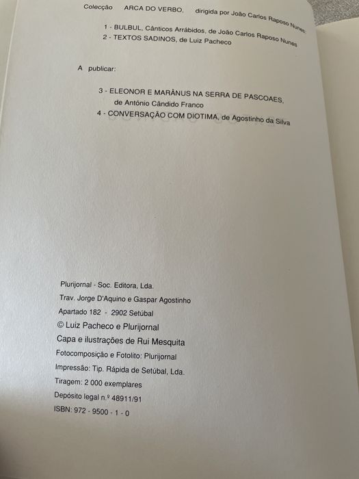 Luiz Pacheco - Textos Sadinos