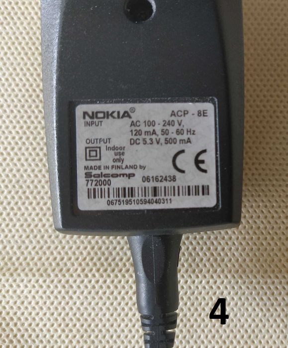 Carregador Telemóvel Nokia – Ponta grossa (3.5 mm)