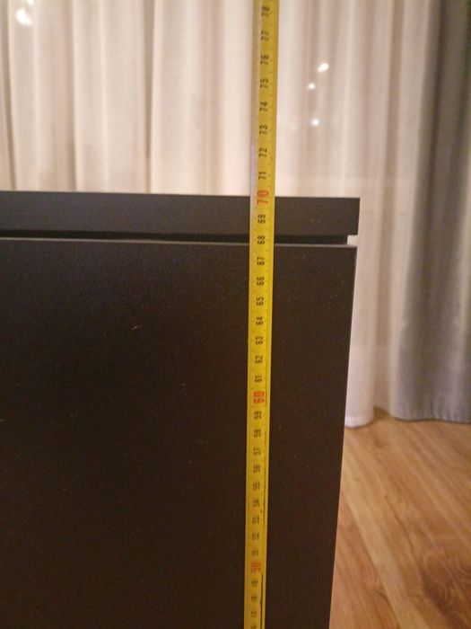 Szafka akwarystyczna czarna słupek 35x35×70