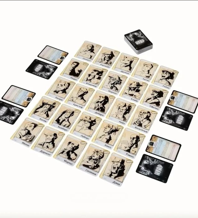 Настільна гра Нуар - детективна карткова гра для 2-9 гравців 14+