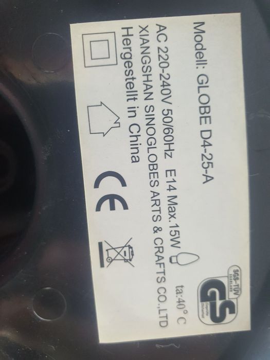 Globus lampka jak nowy