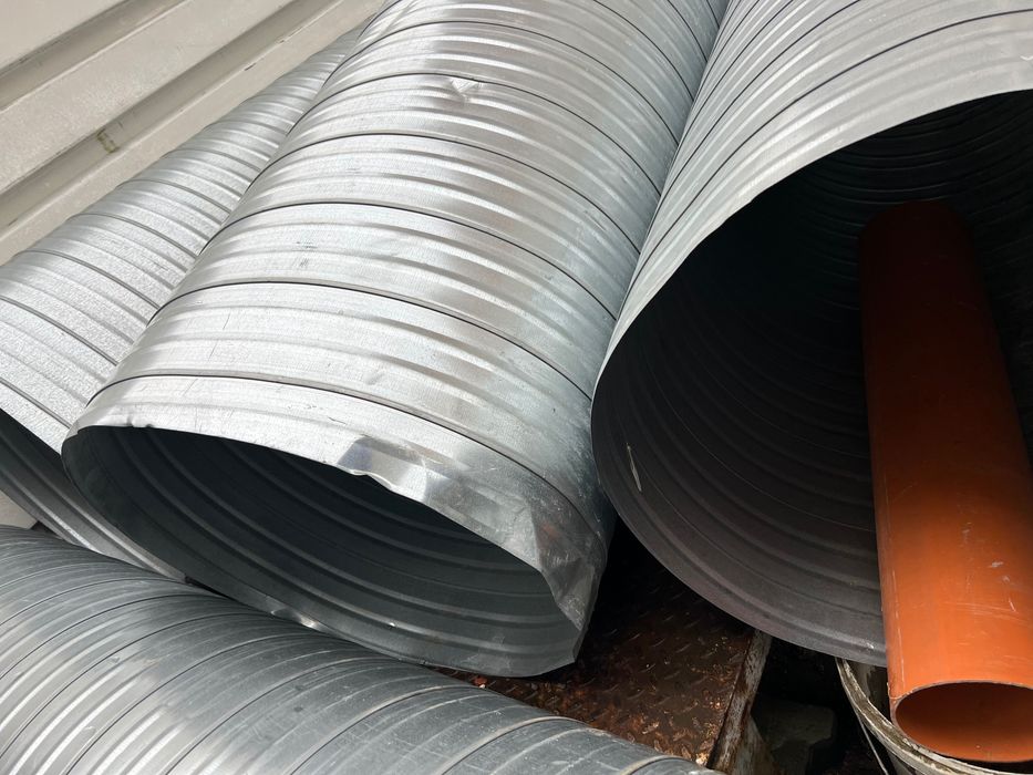 RURA kanał SPIRO ocynk Ø 630 3 mb grubość 0,6 mm