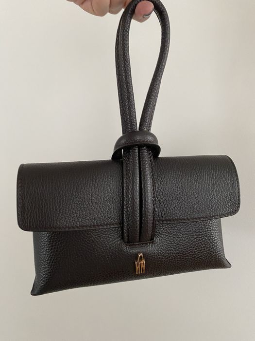 Torebka kopertówka Wojewodzic Pixie skóra brąz