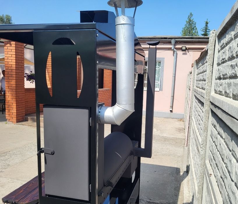 •4 мм• Мангал с Крышей /Дахом/Кришою/Коптильня /Смокер/ Печь Под Казан