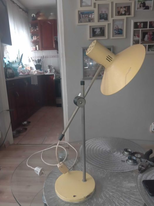 Lampka biurkowa Polam Poznań lata 60 PRL