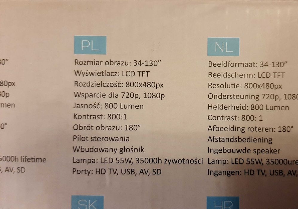 Projektor LED Overmax Multipic 2.2