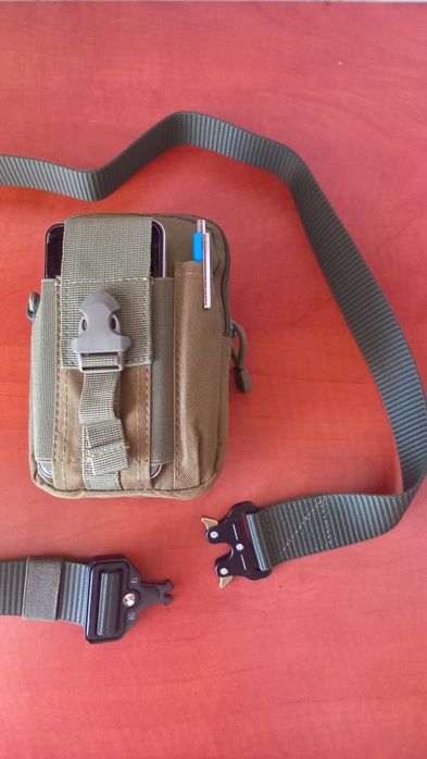 Zestaw taktyczny *Molle*pasek+saszetka nerka*khaki*Nowy