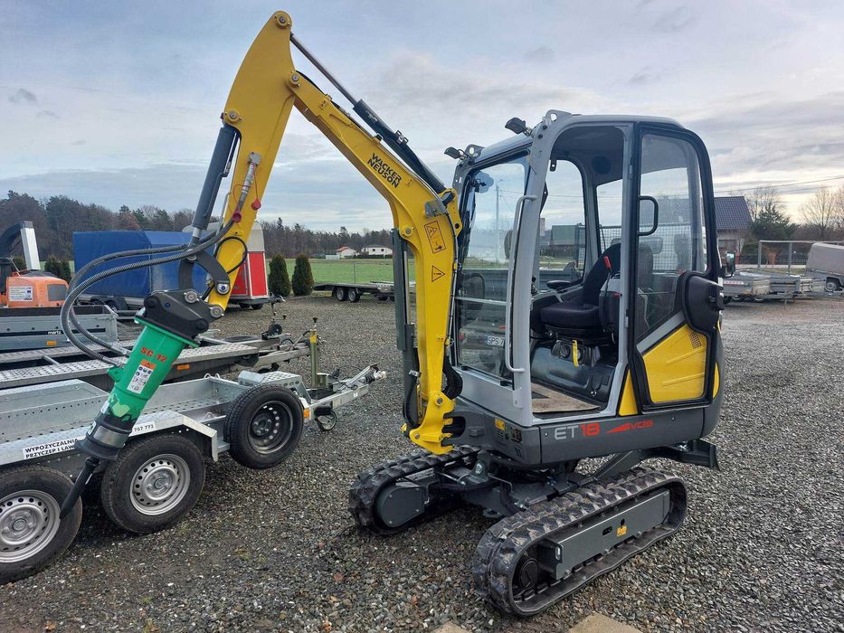 Wynajem młota do kucia do Minikoparki Wacker Neuson Easy Lock Wynajem
