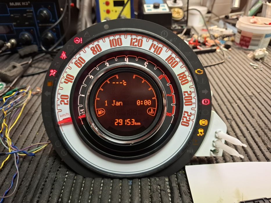 Fiat 500 quadrante serviço de reparação.