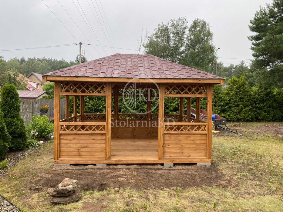 Altana altanka ogrodowa drewniana pergola 3x3 3x4