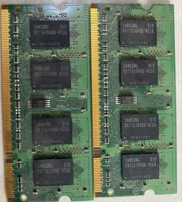 модуль оперативной памяти для ноутбука Samsung SODIMM DDR2 1 GB