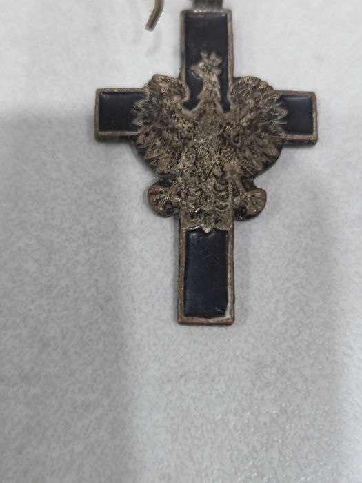 Krzyż Biżuteria patriotyczna XIXw, orzeł