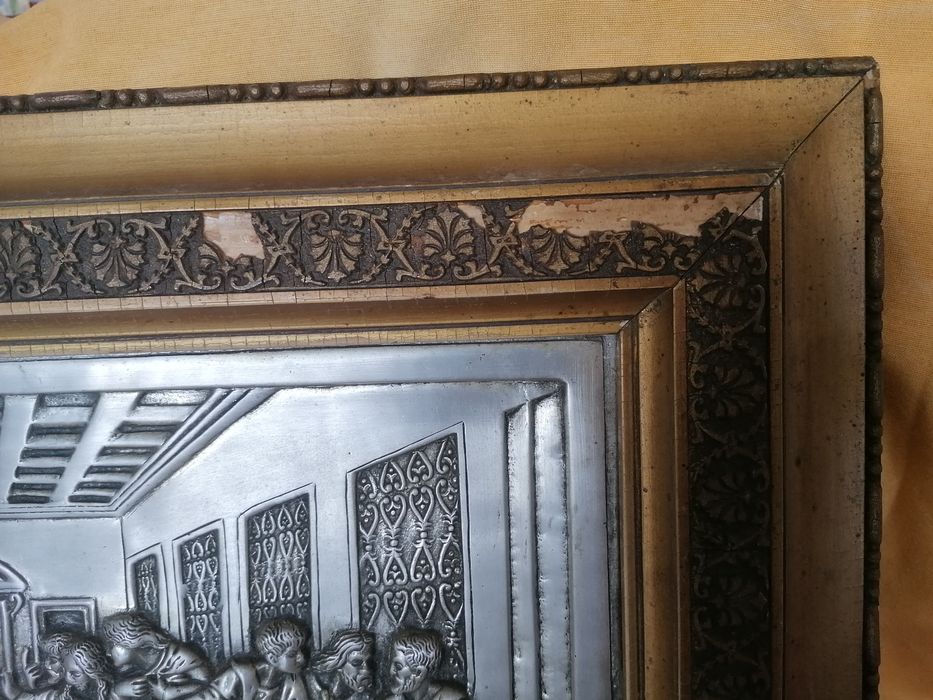 Quadro antigo Última Ceia