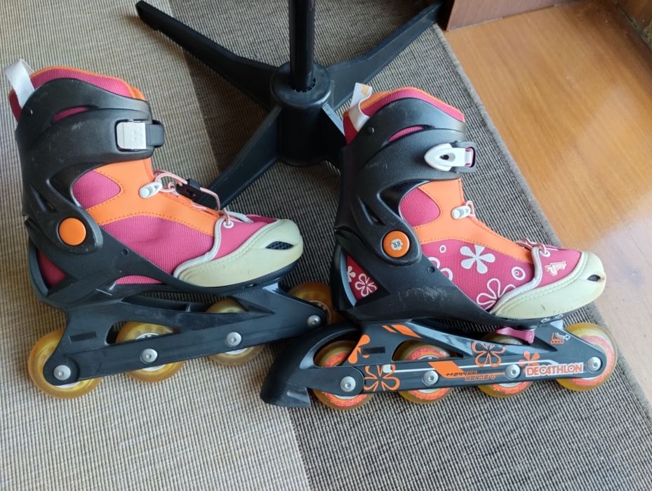 Patins em linha com saco Decathlon Tam 36/38