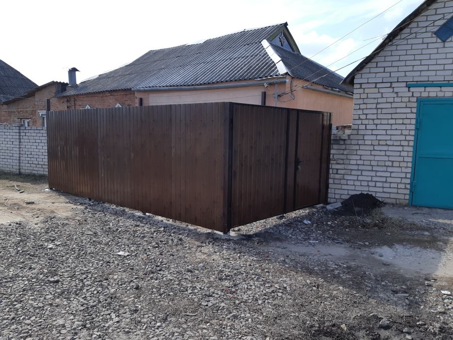 Заборы профнастил, штакетник, ремонт заборов, изготовление ворот ...