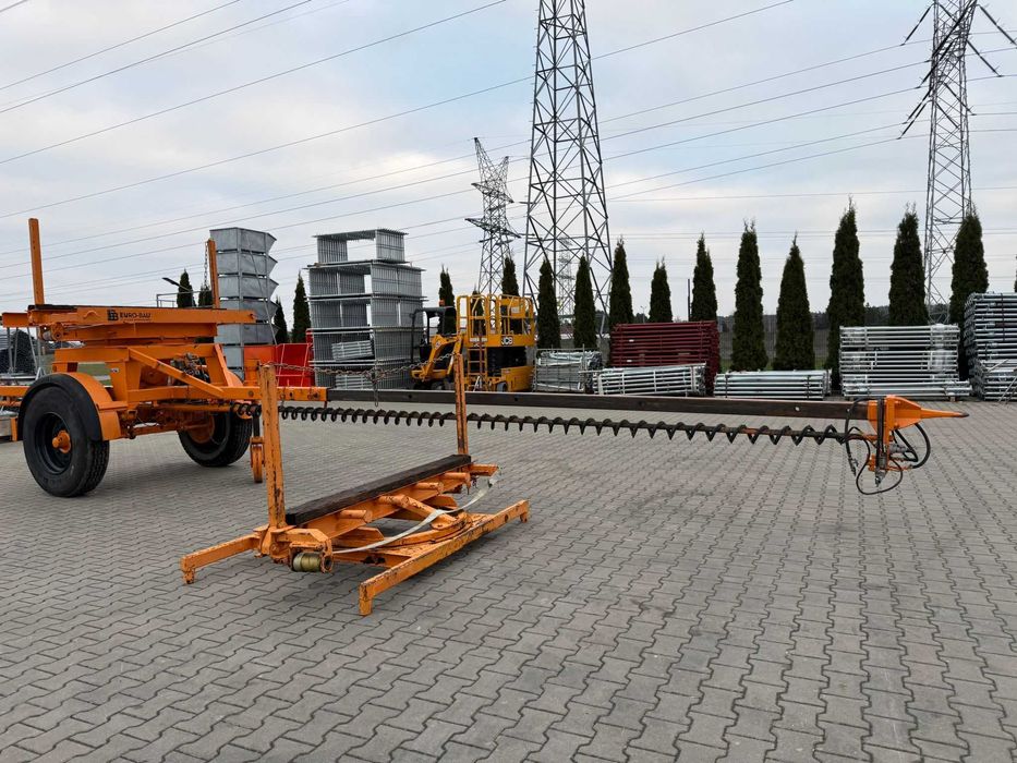 Przyczepa dłużycowa Mueller NLU4,5 dłużyca Wysoka do słupów stali drut