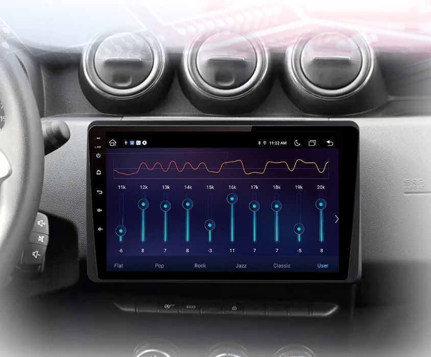 Dacia Duster / Arkana – Radio Android 15 9" CarPlay Android Auto 2GB/32GB GPS Nawigacja Stacja Multimedialna WiFi Bluetooth DSP PL