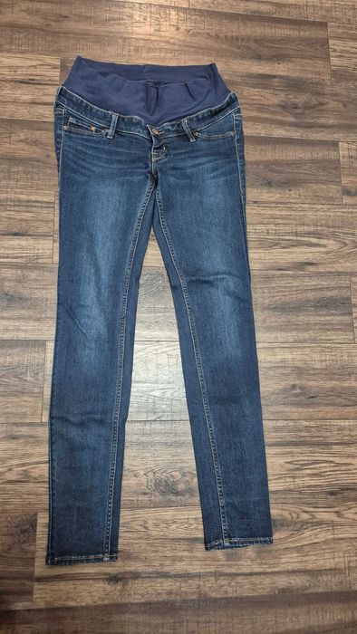 spodnie ciążowe jeansy mama h&m mama hm skinny S 36 okazja