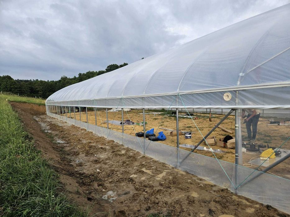 konstrukcja tunelu foliowego, tunel foliowy 10 x 30 x 4,2