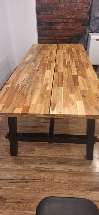 Stół drewniany Akacjowy duży Ikea Skogsta