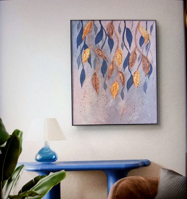 Інтер'єрна картина на полотні, текстурний живопис