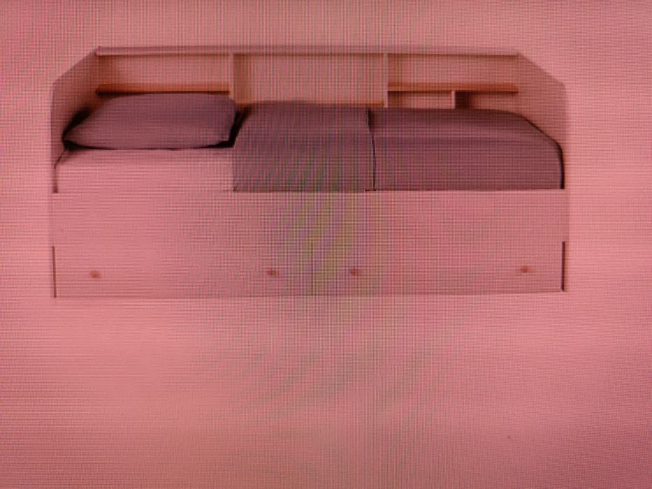 Cama Nova combinada branca 90x190