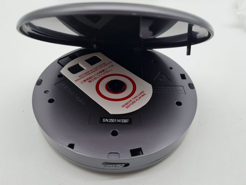 Discman odtwarzacz CD z Bluetooth USB AUX 2000mAh Głośniki