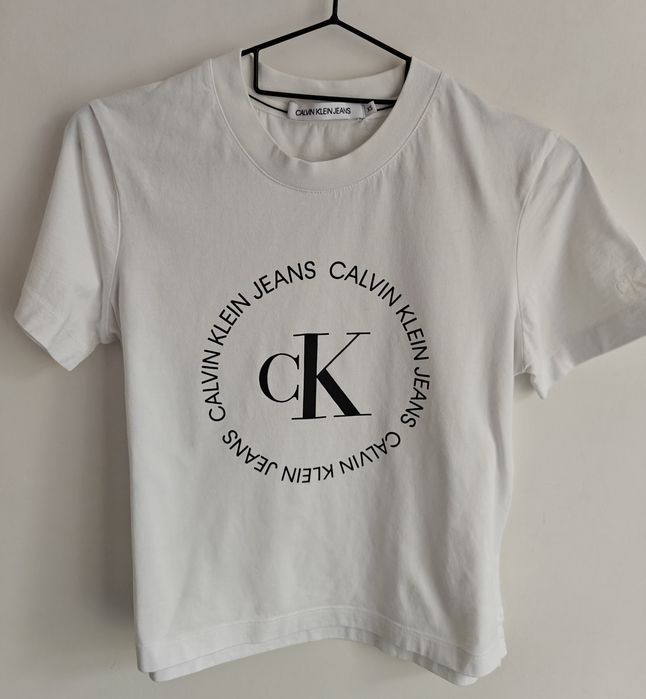 Calvin Klein Jeans bluzka koszulka sportowa krótki rękaw damska XS/S