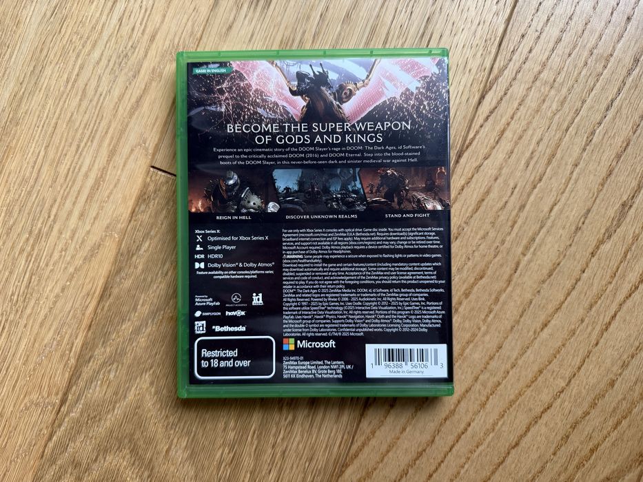 Doom The Dark Ages Xbox series X