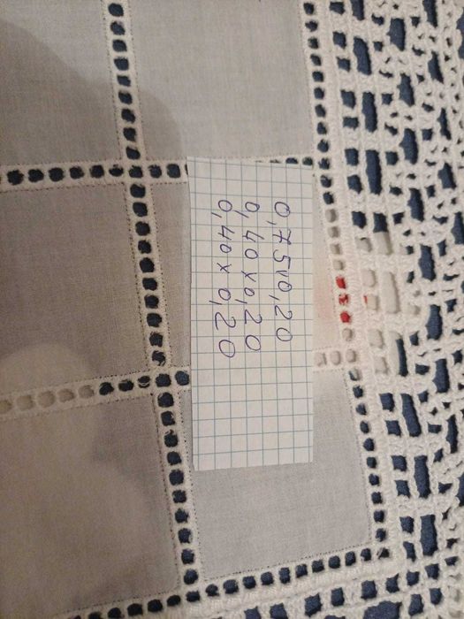 Conjunto de 3 panos bordados(P2)