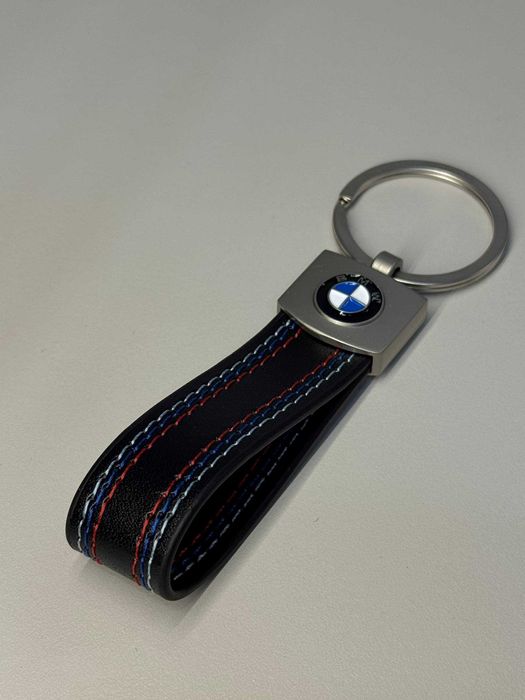 Брелок на ключ BMW БМВ M шкіра замша кожа плетений