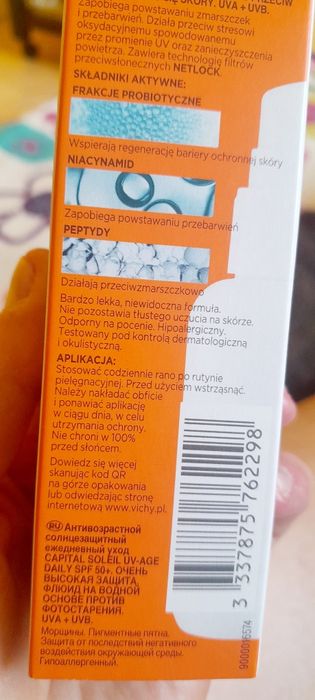 Fluid z SPF 50 do twarzy marki Vichy