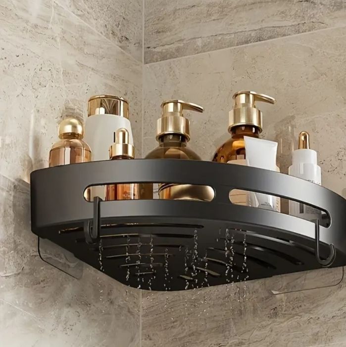 Кутова поличка у ванну